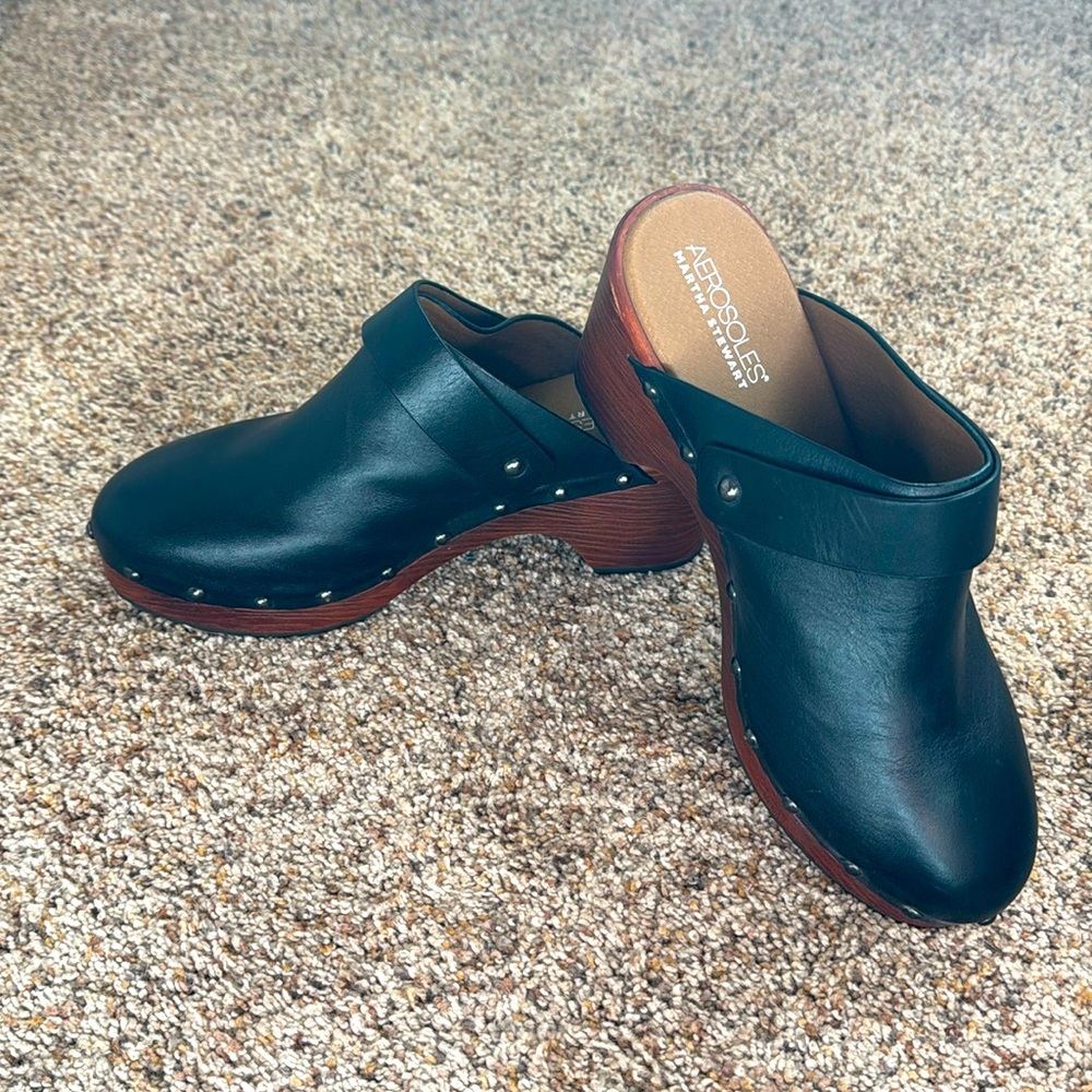 Black Aerosoles clogs sz 10 NWOT